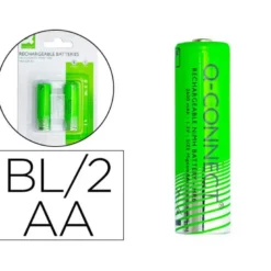 PILA Q-CONNECT ALCALINA AA RECARGABLE BLISTER DE 2 UNIDADES