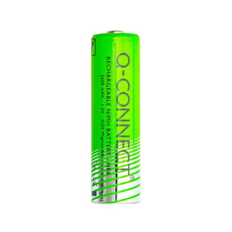 PILA Q-CONNECT ALCALINA AA RECARGABLE BLISTER DE 2 UNIDADES