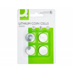 PILA Q-CONNECT TIPO BOTON LITIO CR2032 3V BLISTER DE 4 UNIDADES