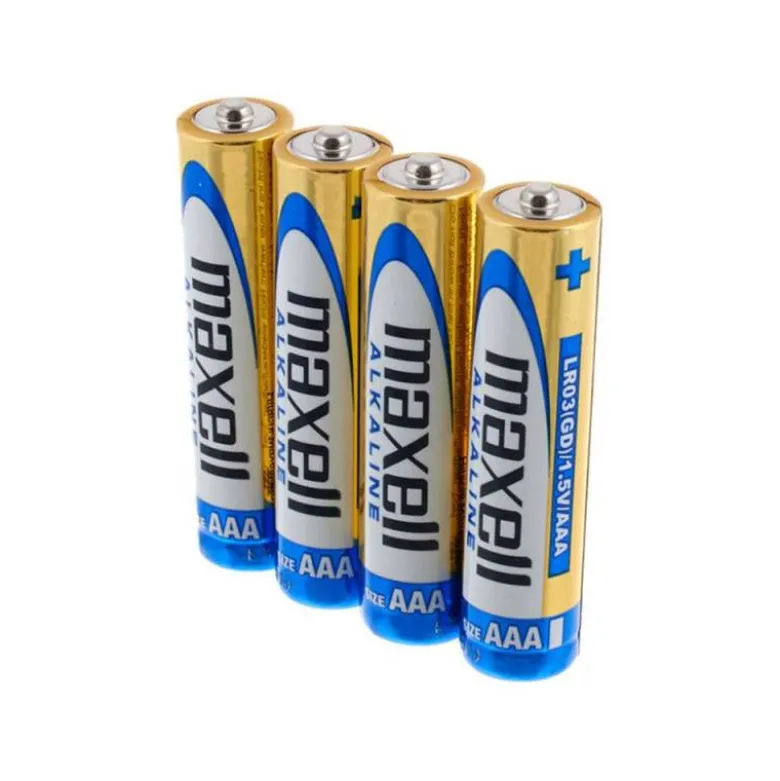 Pilas Maxell Alcalina 1.5 V AAA LR03 Blister de 4 unidades