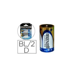 Pilas Maxell Alcalina 1.5 V D LR20 Blister de 2 unidades