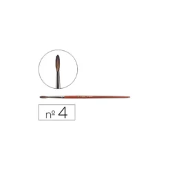 Pincel acuarela Liderpapel Nº 4 madera
