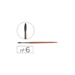 Pincel acuarela Liderpapel Nº 6 madera