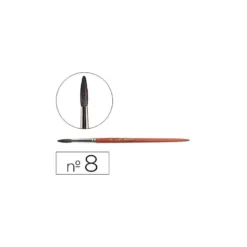 Pincel acuarela Liderpapel Nº 8 madera