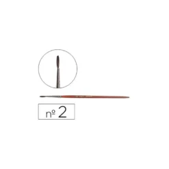 Pincel acuarela Liderpapel Nº 2 madera