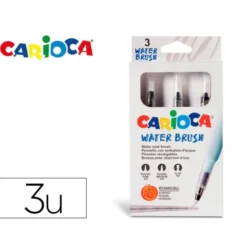 PINCEL CARIOCA RELLENABLE AGUA REDONDO CAJA DE 3 UNIDADES PUNTAS SURTIDAS