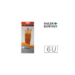 Pinceles acrílico Daler Rowney 6 unidades surtidas