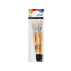 PINCELES DE PELO DE CERDA LIDERPAPEL PUNTAS SURTIDAS BOLSA DE 5 UNIDADES CERTIFICADO FSC