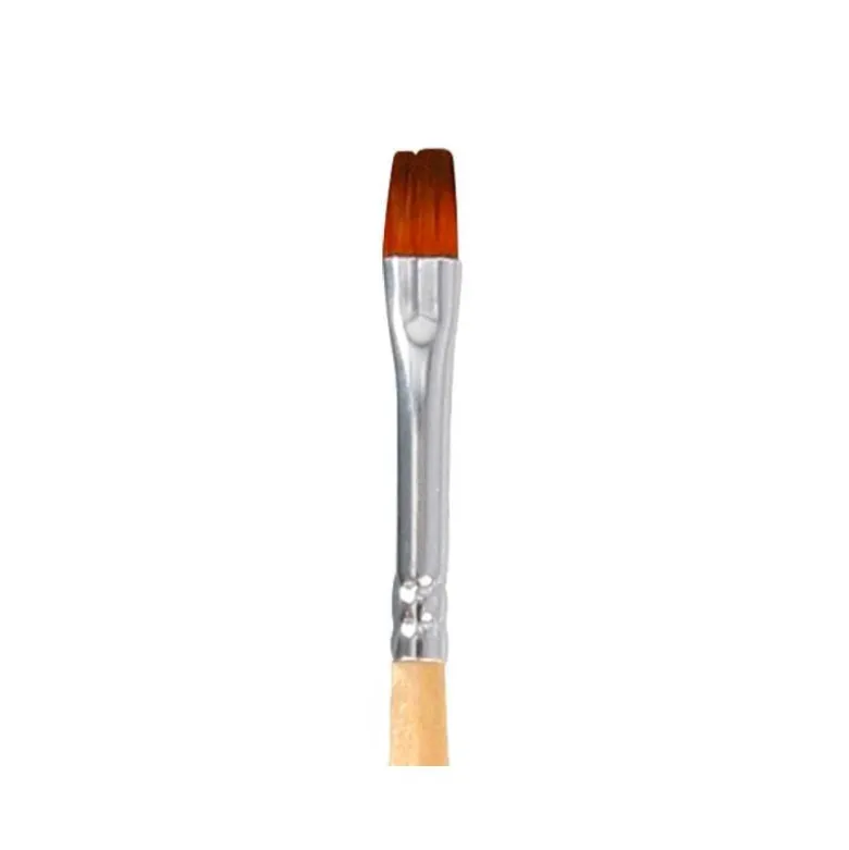 PINCEL PARA PINTURA ACRILICA Y ACUARELA LIDERPAPEL N 000 PUNTA PLANA DE PELO SINTETICO CERTIFICADO FSC