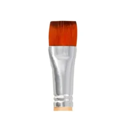 PINCEL PARA PINTURA ACRILICA Y ACUARELA LIDERPAPEL N 13 PUNTA PLANA DE PELO SINTETICO CERTIFICADO FSC