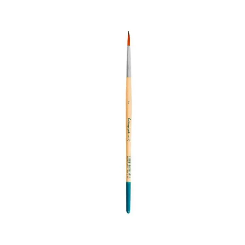 PINCEL PARA PINTURA ACRILICA Y ACUARELA LIDERPAPEL N 7 PUNTA REDONDA DE PELO SINTETICO CERTIFICADO FSC