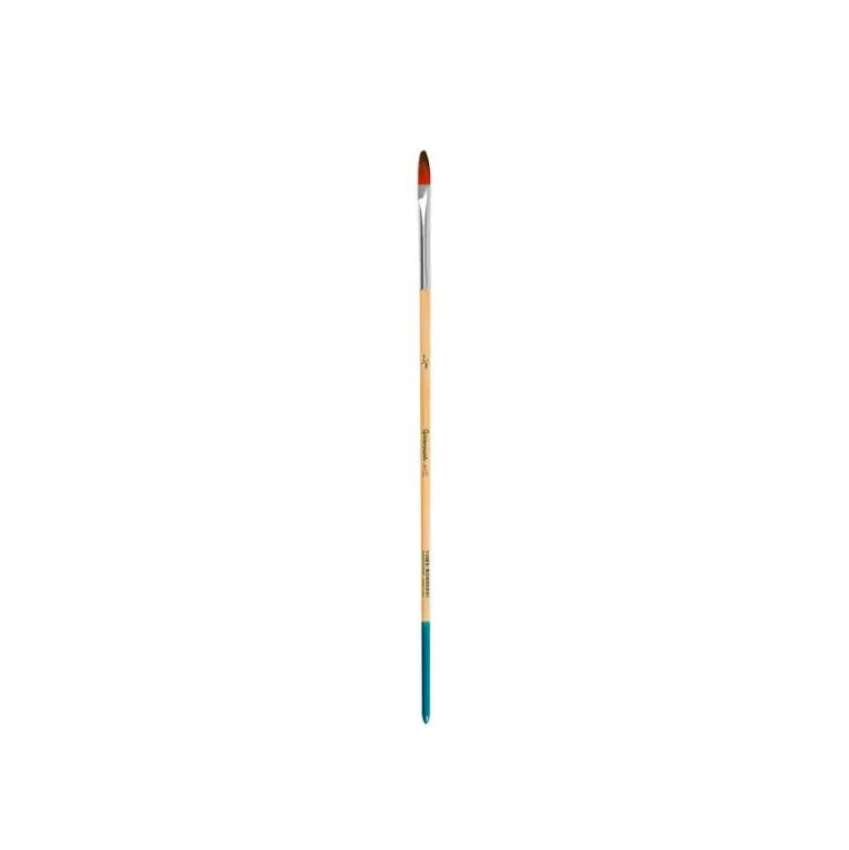 PINCEL PARA PINTURA ACRILICA Y ACUARELA LIDERPAPEL N 00 PUNTA FILBERT / LENGUA GATO DE PELO SINTETICO CERTIFICADO