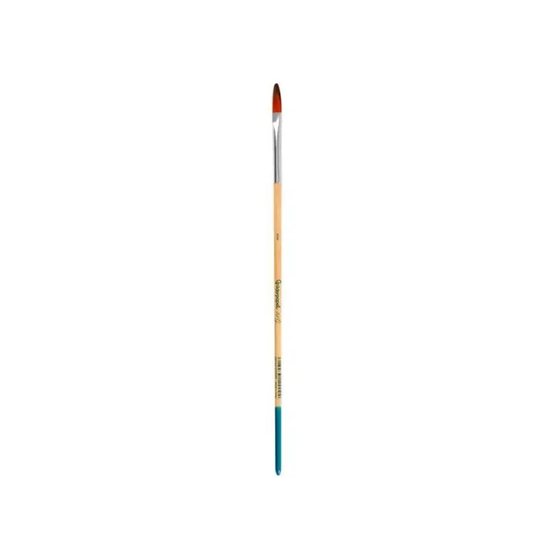 PINCEL PARA PINTURA ACRILICA Y ACUARELA LIDERPAPEL N 0 PUNTA FILBERT / LENGUA GATO DE PELO SINTETICO CERTIFICADO