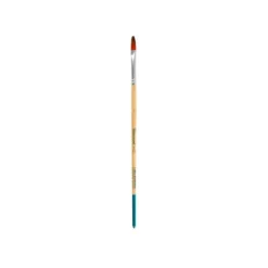 PINCEL PARA PINTURA ACRILICA Y ACUARELA LIDERPAPEL N 3 PUNTA FILBERT / LENGUA GATO DE PELO SINTETICO CERTIFICADO