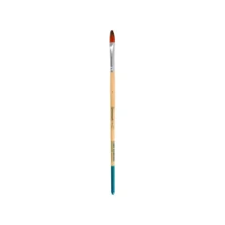 PINCEL PARA PINTURA ACRILICA Y ACUARELA LIDERPAPEL N 4 PUNTA FILBERT / LENGUA GATO DE PELO SINTETICO CERTIFICADO