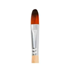 PINCEL PARA PINTURA ACRILICA Y ACUARELA LIDERPAPEL N 12 PUNTA FILBERT / LENGUA GATO DE PELO SINTETICO CERTIFICADO