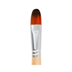 PINCEL PARA PINTURA ACRILICA Y ACUARELA LIDERPAPEL N 15 PUNTA FILBERT / LENGUA GATO DE PELO SINTETICO CERTIFICADO