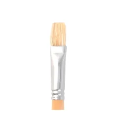 PINCEL PARA PINTURA AL OLEO Y ACRILICA LIDERPAPEL N 8 PUNTA PLANA DE PELO DE CERDA CERTIFICADO FSC