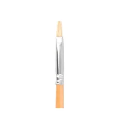 PINCEL PARA PINTURA AL OLEO Y ACRILICA LIDERPAPEL N 00 PUNTA PLANA DE PELO DE CERDA CERTIFICADO FSC