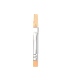 PINCEL PARA PINTURA AL OLEO Y ACRILICA LIDERPAPEL N 3 PUNTA PLANA DE PELO DE CERDA CERTIFICADO FSC