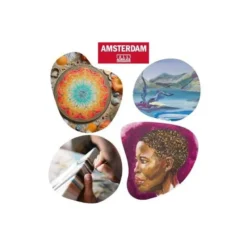 PINTURA ACRILICA AMSTERDAM 20 ML CAJA DE 6 COLORES SURTIDOS PASTEL