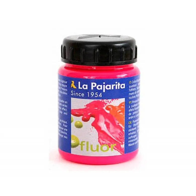 Pintura acrilica La Pajarita f-04 color magenta fluorescente