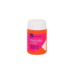 Pintura acrilica La Pajarita F-02 color naranja fluorescente