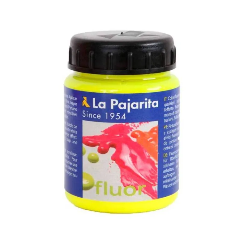 Pintura acrilica La Pajarita F-02 color amarillo canario