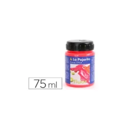Pintura acrilica La Pajarita F-02 color rojo amapola fluorescente