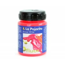 Pintura acrilica La Pajarita F-02 color rojo amapola fluorescente