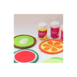 PINTURA ACRILICA LA PAJARITA FLUORESCENTE 35 ML CAJA DE 6 UNIDADES COLORES SURTIDOS