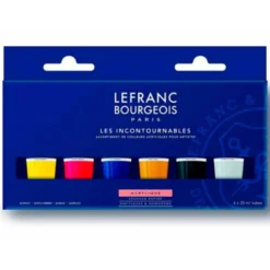 PINTURA ACRILICA L&B BOTE DE 80 ML CAJA DE 5 UNIDADES COLORES SURTIDOS