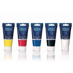 PINTURA ACRILICA L&B BOTE DE 80 ML CAJA DE 5 UNIDADES COLORES SURTIDOS