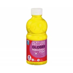 Pintura Acrilica L&B Brillo Color Amarillo Primario 250 ml