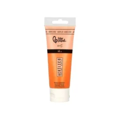 PINTURA ACRILICA LIDERPAPEL TUBO DE PLASTICO DE 60 ML COLOR NARANJA PERMANENTE