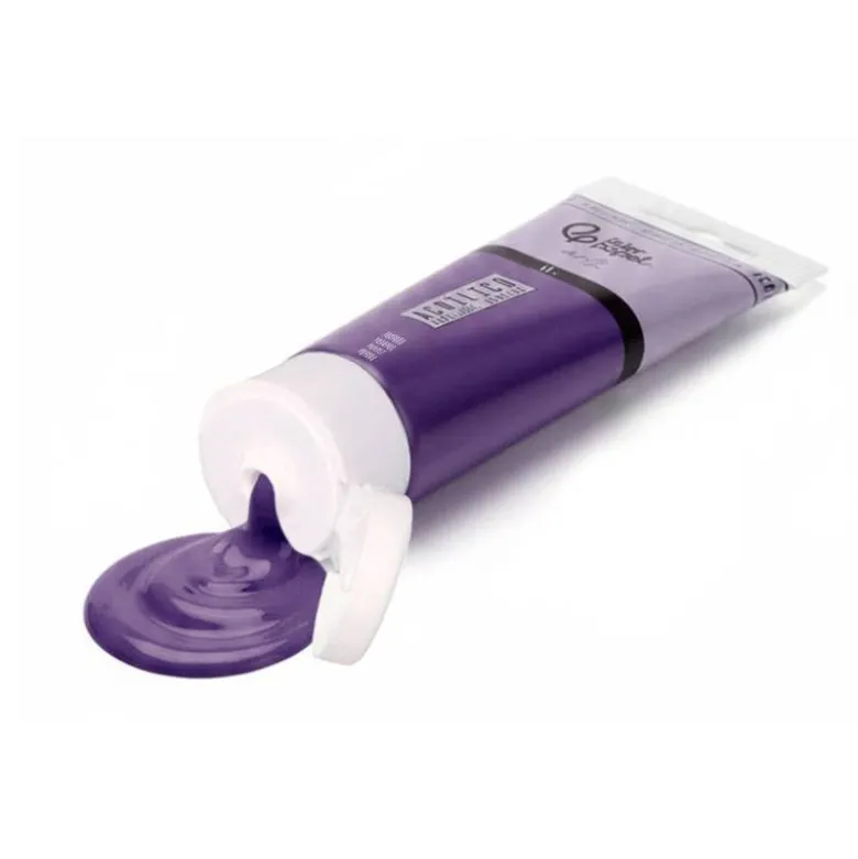 PINTURA ACRILICA LIDERPAPEL TUBO DE PLASTICO DE 60 ML COLOR PURPURA