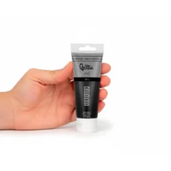 PINTURA ACRILICA LIDERPAPEL TUBO DE PLASTICO DE 60 ML COLOR NEGRO MARFIL