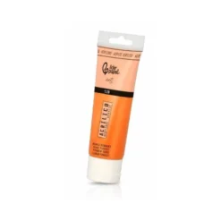 PINTURA ACRILICA LIDERPAPEL TUBO DE PLASTICO DE 120 ML COLOR NARANJA PERMANENTE