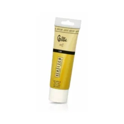 PINTURA ACRILICA LIDERPAPEL TUBO DE PLASTICO DE 120 ML COLOR OCRE AMARILLO