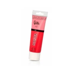 PINTURA ACRILICA LIDERPAPEL TUBO DE PLASTICO DE 120 ML COLOR ROJO PIRROL