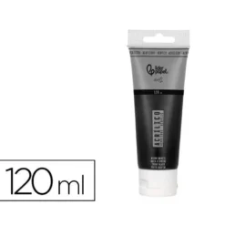 PINTURA ACRILICA LIDERPAPEL TUBO DE PLASTICO DE 120 ML COLOR NEGRO MARFIL