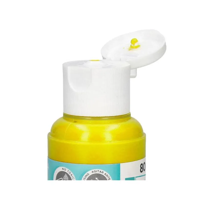 PINTURA ACRILICA LIDERPAPEL BOTE DE 80 ML AMARILLO