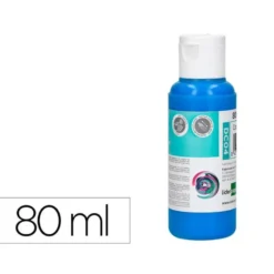 PINTURA ACRILICA LIDERPAPEL BOTE DE 80 ML CIAN