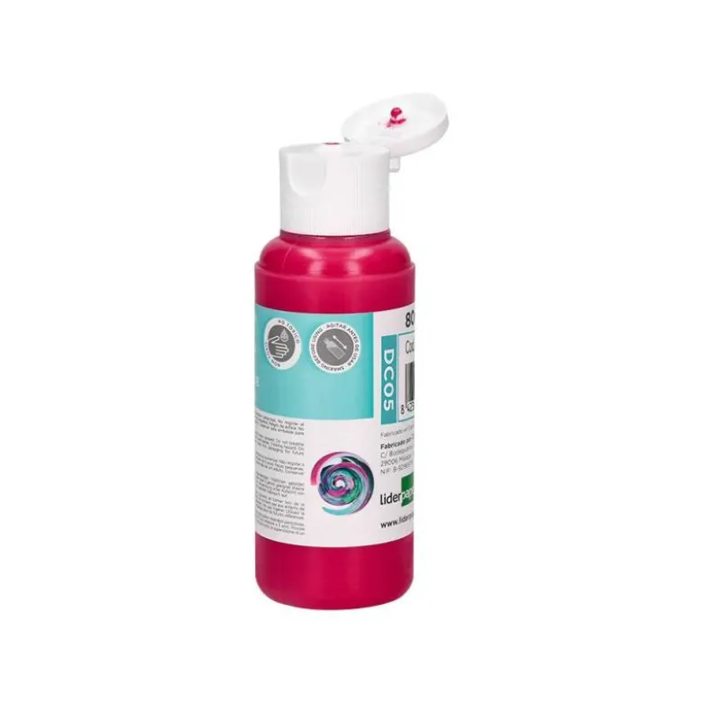 PINTURA ACRILICA LIDERPAPEL BOTE DE 80 ML MAGENTA