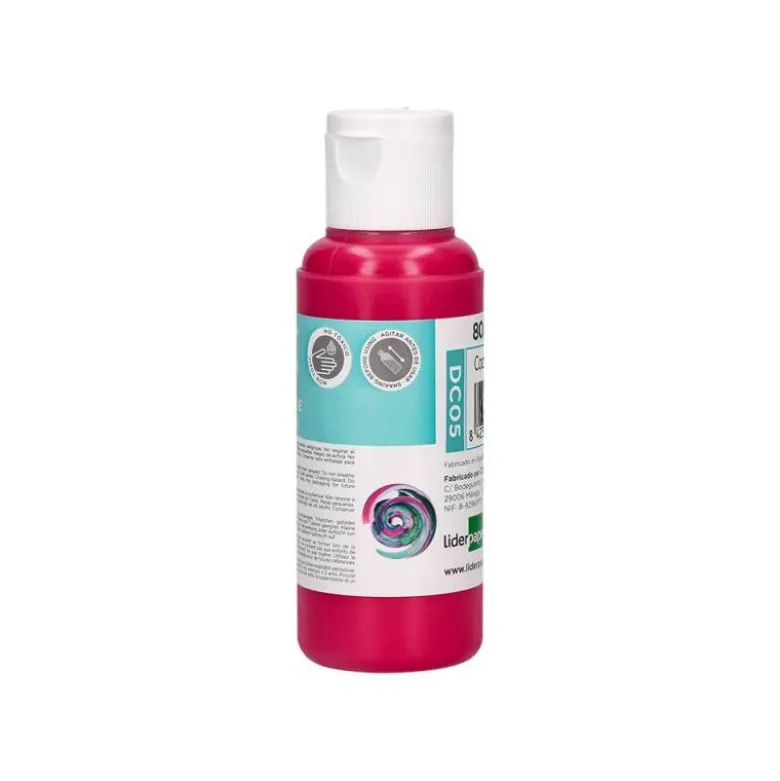 PINTURA ACRILICA LIDERPAPEL BOTE DE 80 ML MAGENTA