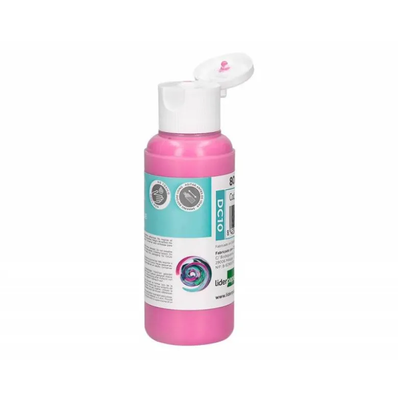 PINTURA ACRILICA LIDERPAPEL BOTE DE 80 ML ROSA