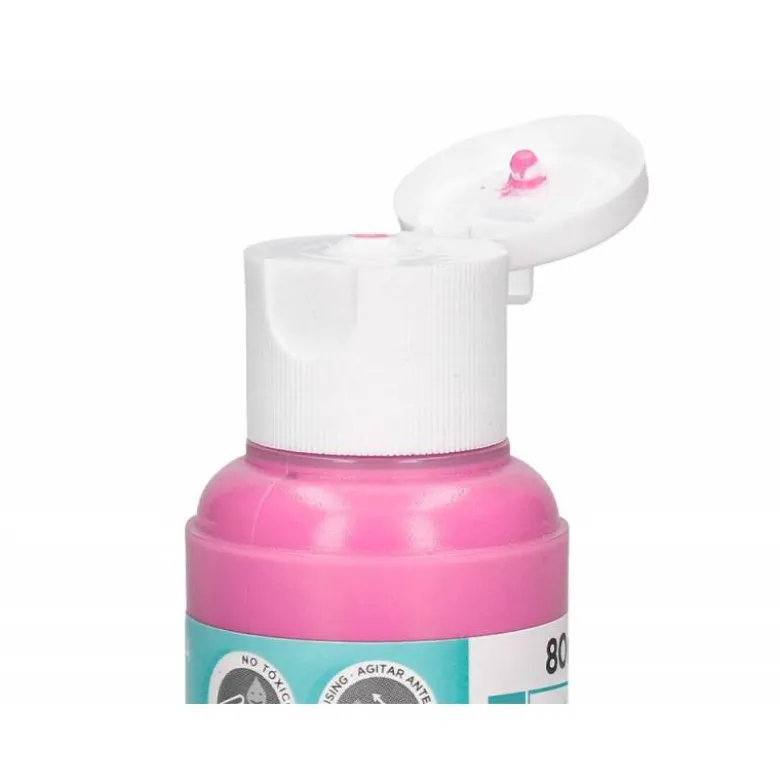 PINTURA ACRILICA LIDERPAPEL BOTE DE 80 ML ROSA