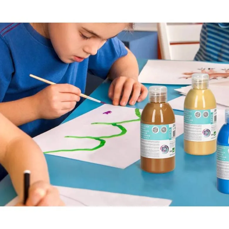 PINTURA ACRILICA LIDERPAPEL BOTE DE 250 ML CIAN