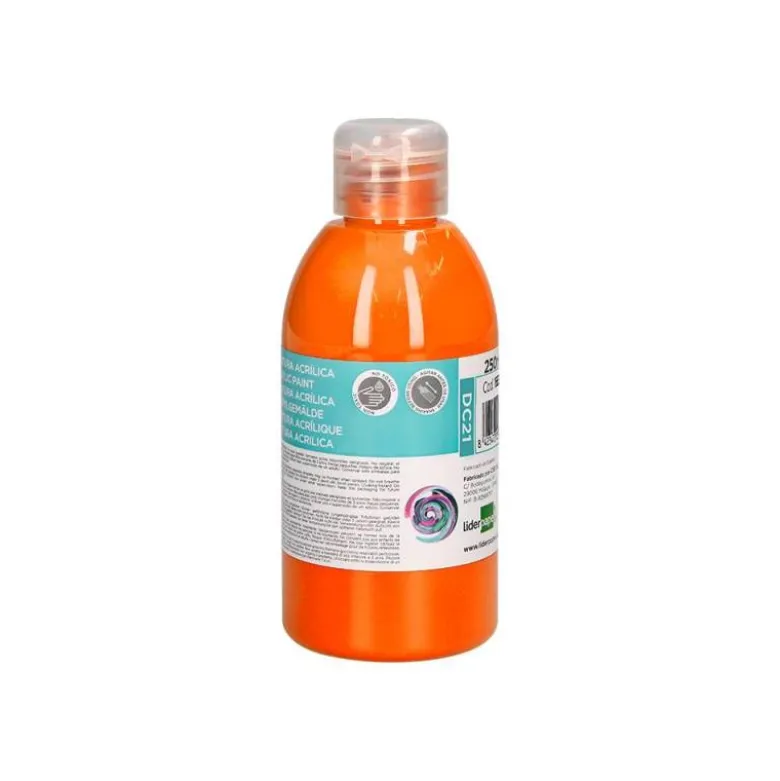 PINTURA ACRILICA LIDERPAPEL BOTE DE 250 ML NARANJA