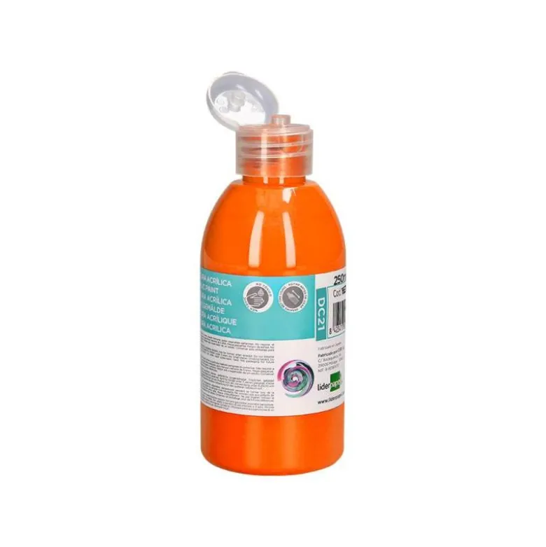 PINTURA ACRILICA LIDERPAPEL BOTE DE 250 ML NARANJA